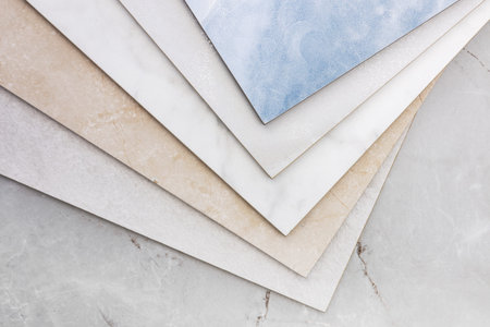 Porcelain stoneware factory produces a variety of tile thicknesses and sizes.