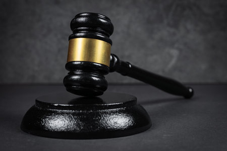 Court of Justice, Law and Rule Concept, Judges Gavel on The Table.の写真素材