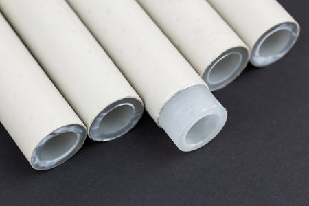 stripped polypropylene pipes for soldering, soldering pipes for water.