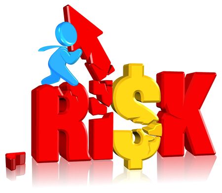 Investment risk Business concept Three dimension style and high qualityの写真素材