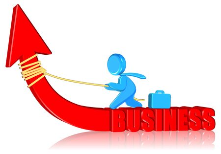 Positivity Business Three dimension style and High Quality Imageの写真素材