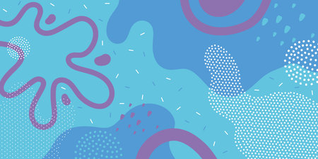 Doodle background pattern, abstract colored shapes. Modern minimalism trendy pattern background....