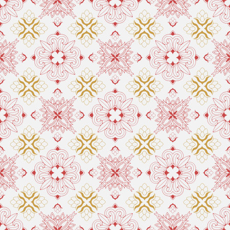 Bicolor Seamless Pattern. Vintage  background. Simple element.