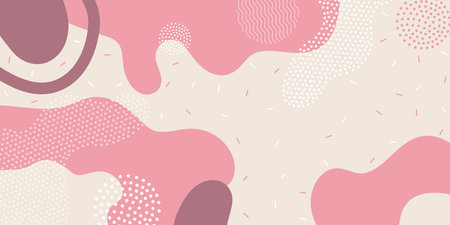 Background pattern, abstract colored shapes. Modern minimalism trendy pattern background. vector background.のイラスト素材