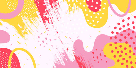 Background pattern, abstract colored shapes. Modern minimalism trendy pattern background. Vector background.のイラスト素材