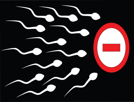 the stop spermのイラスト素材