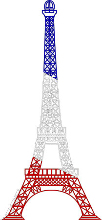 the vector eiffel towerのイラスト素材