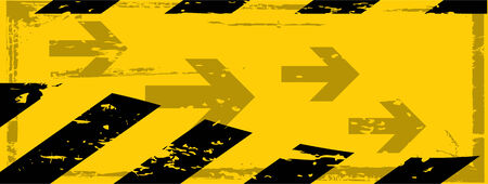 the vector dirty orange danger banner with arrowのイラスト素材