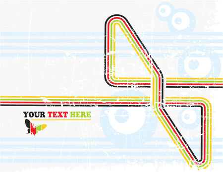 the vector retro grunge background のイラスト素材