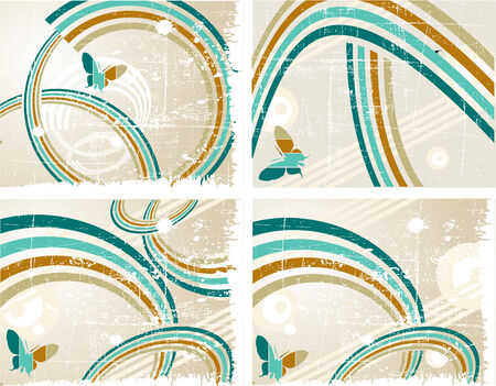 the vector retro grunge background のイラスト素材