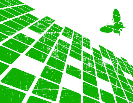 the green abstract background のイラスト素材