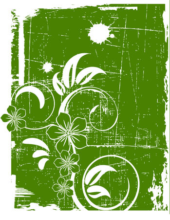 the green grunge backgroundのイラスト素材