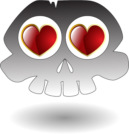 cartoon skullのイラスト素材