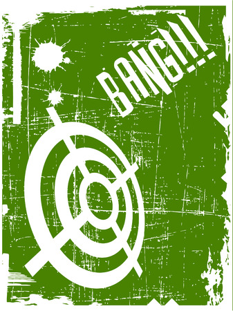 target on grunge backgroundのイラスト素材