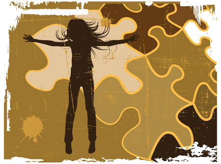 the grunge retro abstract backgroundのイラスト素材