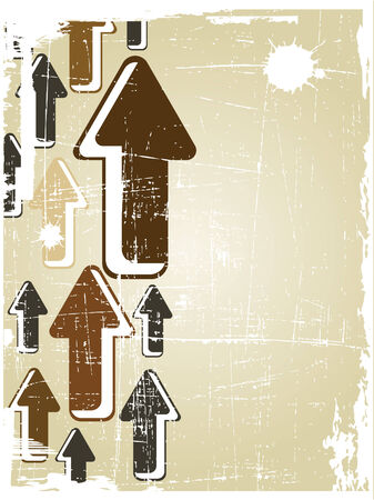 the vector retro grunge background のイラスト素材