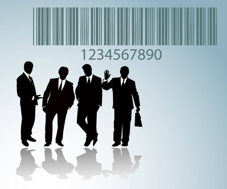 the vector business silhouetteのイラスト素材