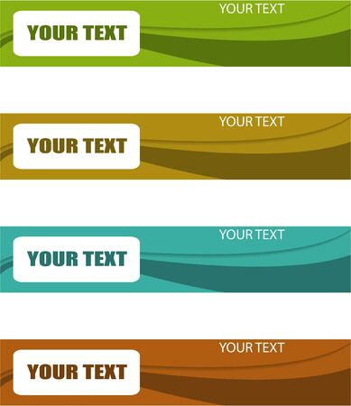 the color banner setのイラスト素材