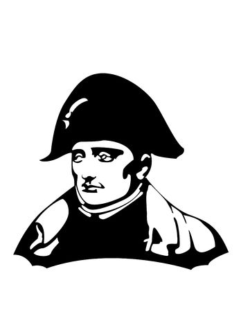 the Napoleon Bonaparte head のイラスト素材