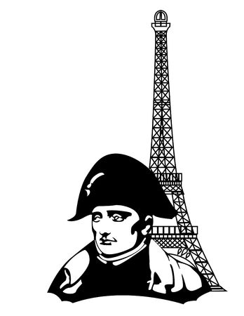 the Napoleon Bonaparte head のイラスト素材