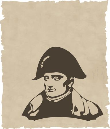the Napoleon Bonaparte head のイラスト素材