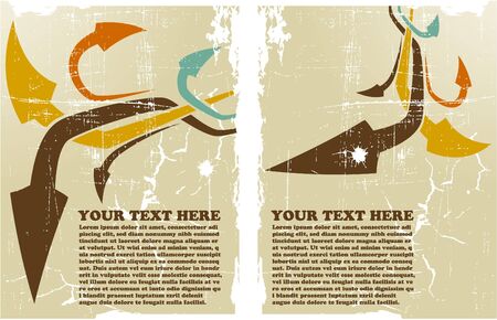 the  retro grunge background のイラスト素材