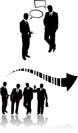 the business silhouetteのイラスト素材