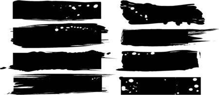  black banners setのイラスト素材