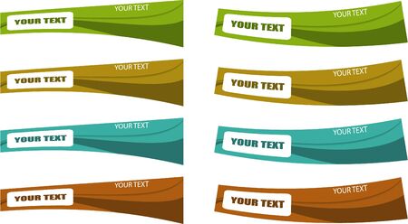 color banner setのイラスト素材