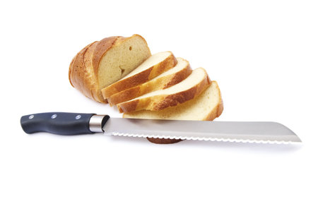 bread isolated on white background 