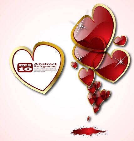 the vector abstract hearts background eps 10のイラスト素材