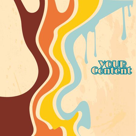 retro abstract strips background illustrationのイラスト素材