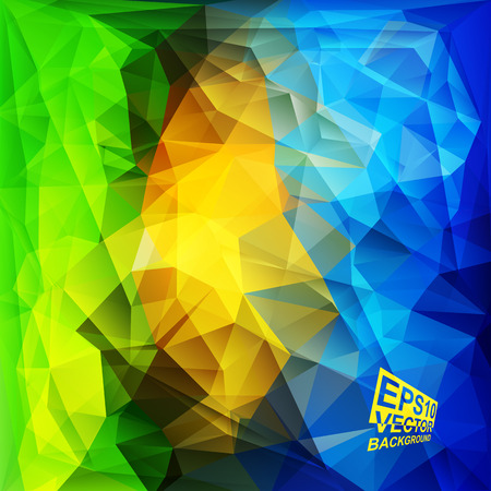 Multicolor ( Green,Yellow,Blue ) Design Templates. Geometric Triangular Abstract Modern Vector Background.のイラスト素材