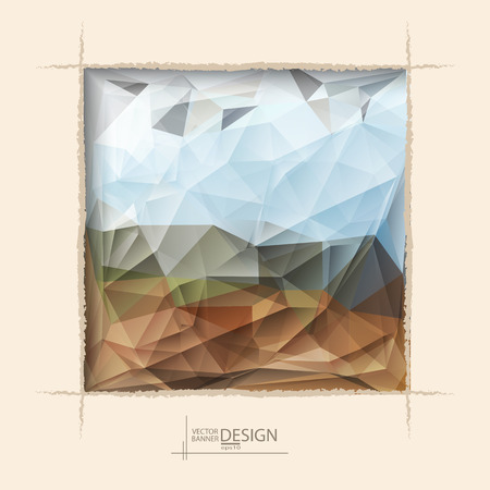 Multicolor Design Templates Geometric Triangular Abstract Modern