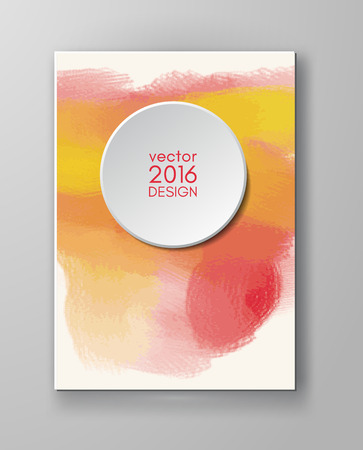 Business design templates. Brochure with Multicolored Blurred Backgrounds. Abstract Modern Vector Illustration.のイラスト素材