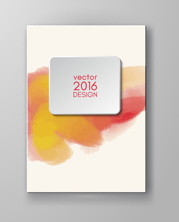 Business design templates. Brochure with Multicolored Blurred Backgrounds. Abstract Modern Vector Illustration.のイラスト素材