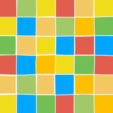 Abstract color geometric background with square element. Vector illustration.のイラスト素材