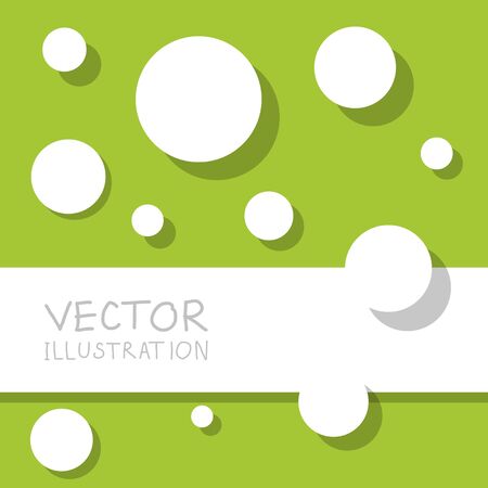 Circle modern business design template. Flat minimalism decoration. Abstract white circle background. Vector illustration.のイラスト素材