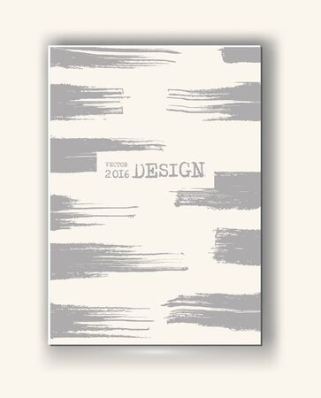 Business design templates. Abstract grunge pattern line textures. Brochure with Monochrome Strip Backgrounds. Wallpaper with empty space for your text. Vector hand drawn illustrationのイラスト素材
