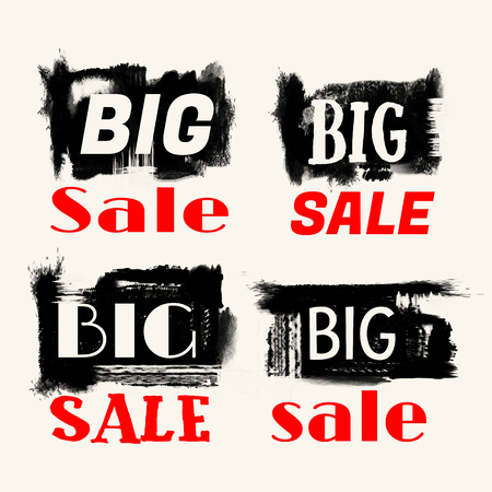 Black Friday Label Designs. illustration Set.のイラスト素材