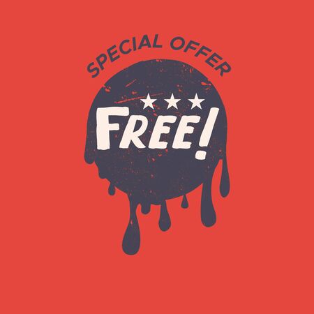 Grunge color design big sale stickers. Catching signage. illustrations for online shopping, product promotions, website and mobile website badges, ads, print material.のイラスト素材