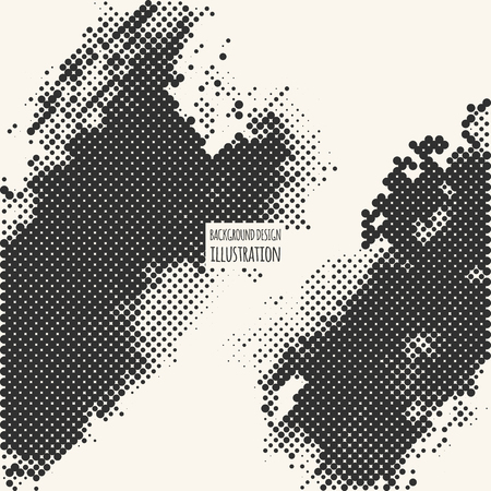 Black and White Grunge Effect. Overlay Distress Dirty Grain. Monochrome Vector Textureのイラスト素材