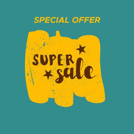 Grunge color design big sale stickers. Catching signage. Vector illustrations for online shopping, product promotions, website and mobile website badges, ads, print material.のイラスト素材