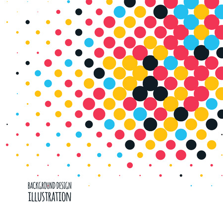 A Vector color dot background. Abstract colour illustration.のイラスト素材