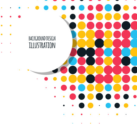 A Vector color dot background. Abstract colour illustration.のイラスト素材