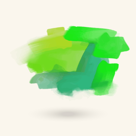 Vector color brush strokes. Acrylic isolated elements. Abstract colour brushes for your design. Freehand. Ink splash. Acrylic stamp. Vector illustrationのイラスト素材