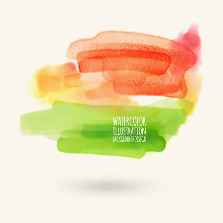 Vector color brush strokes. Watercolor Grunge isolated elements. Smoke brushes for your design. Freehand. Ink splash. Acrylic stamp. Vector illustrationのイラスト素材