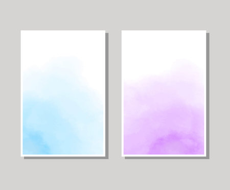Vector banner shapes collection isolated on white background. Hand drawn abstract paint brush strokes set. Watercolor elements.のイラスト素材
