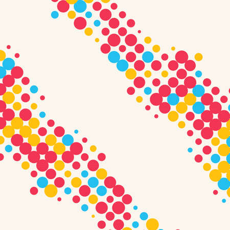 Abstract grunge halftone dot texture. Color background.Vector illustration.のイラスト素材