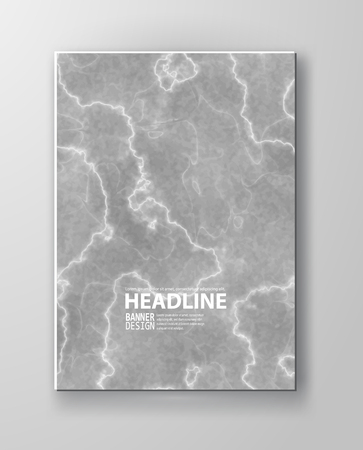 Marble background. Marbling paint poster. Stone texture. Set for cover, flyers, leaflets, promotional offers, banners, brochures, booklets. Vector illustration.のイラスト素材